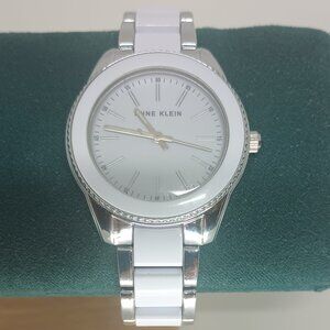 Anne Klein White and Stainless steel watch.